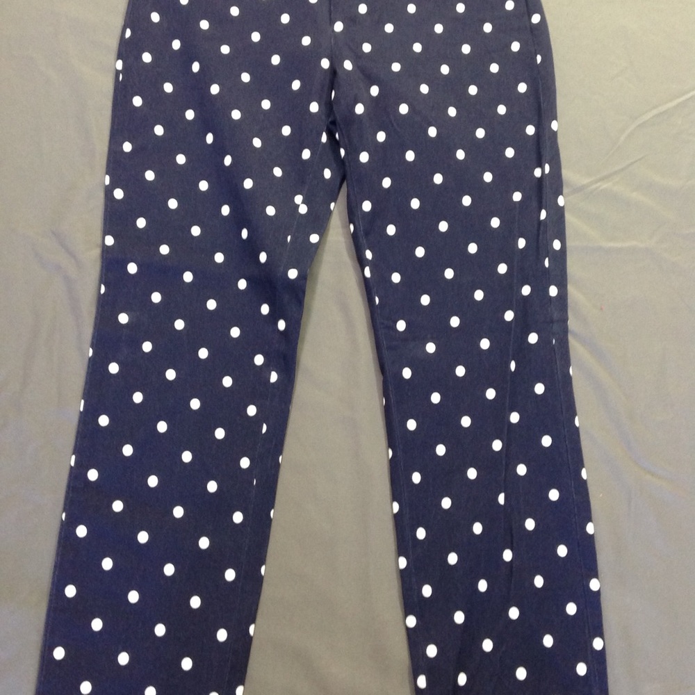 Banana Rep, Navy Blue & Polka Dots, Sloan Pants-4